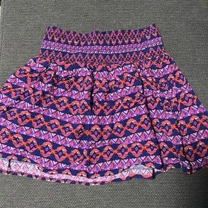 F21 Girls Printed Multicolor Skirt